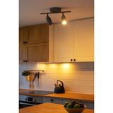 Feyza Design Modern Antrasit Spot Ledli 2'li Set, Cafe, Mutfak ve Banyo Için - Ahşap - Seçenek 1