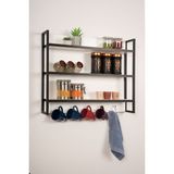 Feyza Design Modern Duvara Monte Mutfak Baharatlık Rafı ve Askılı Organize Edici - Seçenek 1