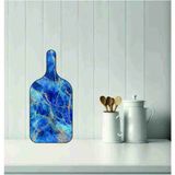 Feyza Design Modern Mermer Desenli Çok Amaçlı Kesme Tahtası 49X22CM - Açık Bej - Seçenek 1