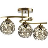 Feyza Design Modern Selçuklu Tarzı Plafonyer Avize ile Şıklık ve Zarafet - Altın - Seçenek 1