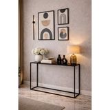 Feyza Design Modern Siyah Ahşap Dresuar, 100 cm Kahve Köşesi, Şık ve Fonksiyonel