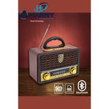 Feyza Design Nostalji Müzik Kutusu, Bluetooth, Usb, Sd Kart ve Uzaktan Kumanda ile - Ahşap - Ceviz