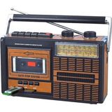 Feyza Design Nostaljik USB Fm Radyo Kaset Çalar Müzik Kutusu Şarjlı - Altın - Gri