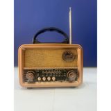 Feyza Design Orta Boy Nostaljik Fm Bluetooth Radyo, Şık ve Kullanışlı Tasarım - Ahşap - Ceviz