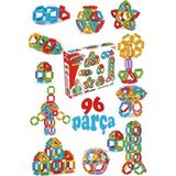 Feyza Design Oyuncak Geometrik Puzzle 64 Parça Eğitici Zeka Geliştirici Yapı - Seçenek 1