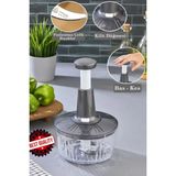 Feyza Design Paslanmaz Çelik 3'lü El Rondosu, Sebze ve Meyve Doğrayıcı Seti