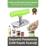 Feyza Design Paslanmaz Çelik Ayarlanabilir Kavanoz ve Konserve Açacağı, Pratik Kullanım - Açık Bej