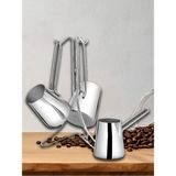 Feyza Design Paslanmaz Çelik Cezve Takımı, Şık ve Dayanıklı, Kullanışlı Set - Seçenek 1 - Altın