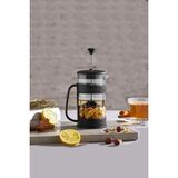 Feyza Design Paslanmaz Çelik French Press 400 Ml, Kahve ve Bitki Çayı Demliği - Seçenek 1 - Ahşap