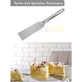 Feyza Design Paslanmaz Çelik Kek ve Pasta Spatulası, 29 Cm, No:3, Krema ve Kek Uygun - Seçenek 1