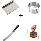 Feyza Design Paslanmaz Çelik Spatula ve Kek Kesme Teli 4'lü Set - Seçenek 1