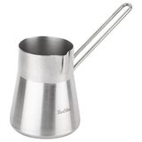 Feyza Design Paslanmaz Çelik Yarı Konik Cezve 450ML, Şık ve Dayanıklı Tasarım - Seçenek 1 - Altın