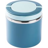 Feyza Design Paslanmaz Çelik Yuvarlak Mavi Yemek Taşıma Kabı 630ML - Seçenek 1