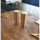 Feyza Design Paslanmaz Metal Baharatlık Seti, Tuzluk ve Biberlik, Şık ve Dayanıklı - Seçenek 1