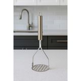 Feyza Design Paslanmaz Metal Patates Ezici ve Püre Yapıcı, Pratik Kullanım Araçları - Cappuccino - Seçenek 1