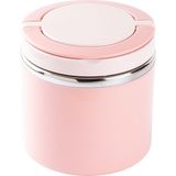 Feyza Design Pembe Paslanmaz Çelik Yuvarlak Yemek Taşıma Kabı 630ML - Seçenek 1
