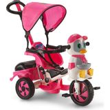 Feyza Design Penguen Figürlü Bebek Ebeveyn Kontrollü Pembe Bisiklet - Ahşap - Bej - Seçenek 1