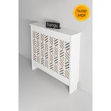 Feyza Design Petek Önü Kaplama Dresuar 80 cm Beyaz - Antre Mobilyası - Ahşap - Bej - Siyah