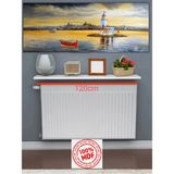 Feyza Design Petek Üstü Dresuar Uçan Raf 120X15 - Ahşap - Bej - Siyah