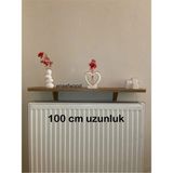 Feyza Design Petek Üstü Raf 100X15 Atlantik Çam - Ahşap - Ceviz