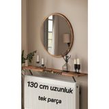 Feyza Design Petek Üstü Raf 130X15 - Şık ve Fonksiyonel Dekoratif Raf - Ahşap - Ceviz