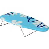 Feyza Design Portatif Mini Ütü Masası 82X34CM, Pratik ve Şık Tasarım - Ahşap - Beyaz - Seçenek 1