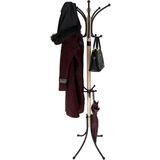 Feyza Design Portmanto Ayaklı Askılık, Boyalı Metal, Yonca Model, Dekoratif ve Pratik - Seçenek 1 - Ahşap - Beyaz