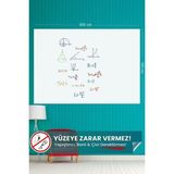 Feyza Design Pratik 150X300 cm Beyaz Akıllı Kağıt, 2'li Taşınabilir Yazı Tahtası - Ahşap - Beyaz - Seçenek 1