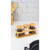 Feyza Design Pratik 4’lü Standlı Baharatlık Seti, Şık ve Kullanışlı Tasarım - Seçenek 1