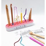 Feyza Design Pratik 72 Yuvalı Organizer Stand, Makyaj ve Kalem Düzenleyici - Ahşap - Bej