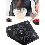 Feyza Design Pratik Büyük Boy Silikon Hamur Açma Matı, Kaydırmaz ve Kullanışlı - Cappuccino