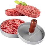 Feyza Design Pratik Metal Hamburger Köfte Presi, Kolay Şekillendirici Kalıp - Cappuccino
