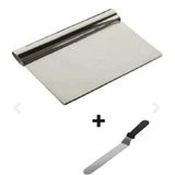 Feyza Design Pratik Pasta Sıvama ve Çelik Spatula Seti – 2'li - Altın - Seçenek 1
