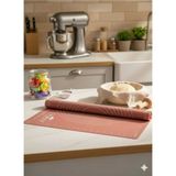Feyza Design Pratik Silikon Hamur Açma Matı 40X50 cm Pembe, Kolay Kullanım ve Hijyen Sağlar - Cappuccino