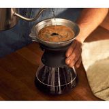 Feyza Design Premium Cam French Press, 0,75 L, Şık ve Kullanışlı Kahve Demleme - Seçenek 1 - Cappuccino