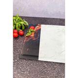 Feyza Design Prizmatik Cam Kesme Tahtası, 25X35CM, Dayanıklı ve Şık Tasarım - Ahşap - Beyaz - Seçenek 1