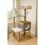 Feyza Design Pro Katlı Kedi Tırmalama ve Oyun Evi Xl Yataklı, Eğlenceli ve Konforlu - Seçenek 1