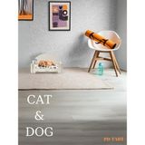 Feyza Design Rahat Kedi ve Köpek Yatağı 30X50 Cm, Yıkanabilir Beyaz Duck Kumaşı - Ahşap - Beyaz - Seçenek 1