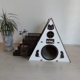 Feyza Design Rahat ve Şık Kedi Evi, Eğlenceli Oyun Alanı, Konforlu Yuvamız - Seçenek 1