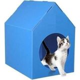 Feyza Design Rahat ve Şık Plastik Ev, Taşınabilir Kedi ve Köpek Yuvası, Demonte Tasarım - Seçenek 1