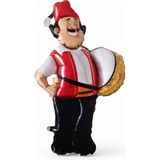 Feyza Design Ramazan Davulcusu Folyo Balon Çok Renkli Hava ve Helyum Uyumlu - 0,5 x 9 cm - 001-Renkli