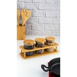 Feyza Design Renkli 4 Parça Standlı Baharatlık Seti, Pratik ve Şık Mutfak Aksesuarı - Seçenek 1