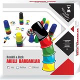Feyza Design Renkli Akıllı Bardaklar Kutu Oyunu 4 Kişilik Eğlenceli Oyun - Seçenek 1