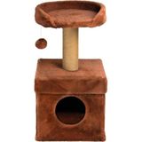 Feyza Design Renkli Kedi Oyun Evi ve Tırmalama Platformu 39X39X72 cm - Seçenek 1