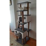 Feyza Design Renkli Kedi Tırmalama Evi ve Oyun Platformu, Eğlenceli ve Rahat Alan - Seçenek 1