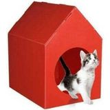 Feyza Design Renkli Plastik Kedi Evi, Konforlu ve Şık Kedi Kulübesi - Seçenek 1