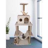 Feyza Design Renkli Tırmalama ve Oyun Evi, Kedi Için Eğlenceli Platform - Seçenek 1