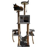 Feyza Design Renkli ve Eğlenceli Kedi Tırmalama Evi ve Oyun Platformu - Seçenek 1