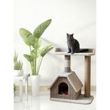 Feyza Design Renkli ve Eğlenceli Kedi Tırmalama Oyuncağı ve Evi Seti - Seçenek 1