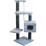 Feyza Design Renkli ve Eğlenceli Kedi Tırmalama Tahtası 40X40X113CM - Seçenek 1